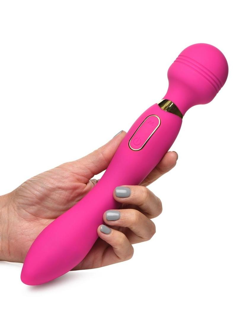 Ultra G-Stroke Come Hither Vibrating Silicone Wand