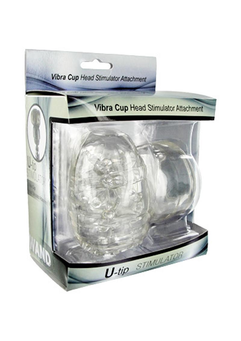 Vibra Cup Head Stimulator Attachment U-Tip Wand Attachment