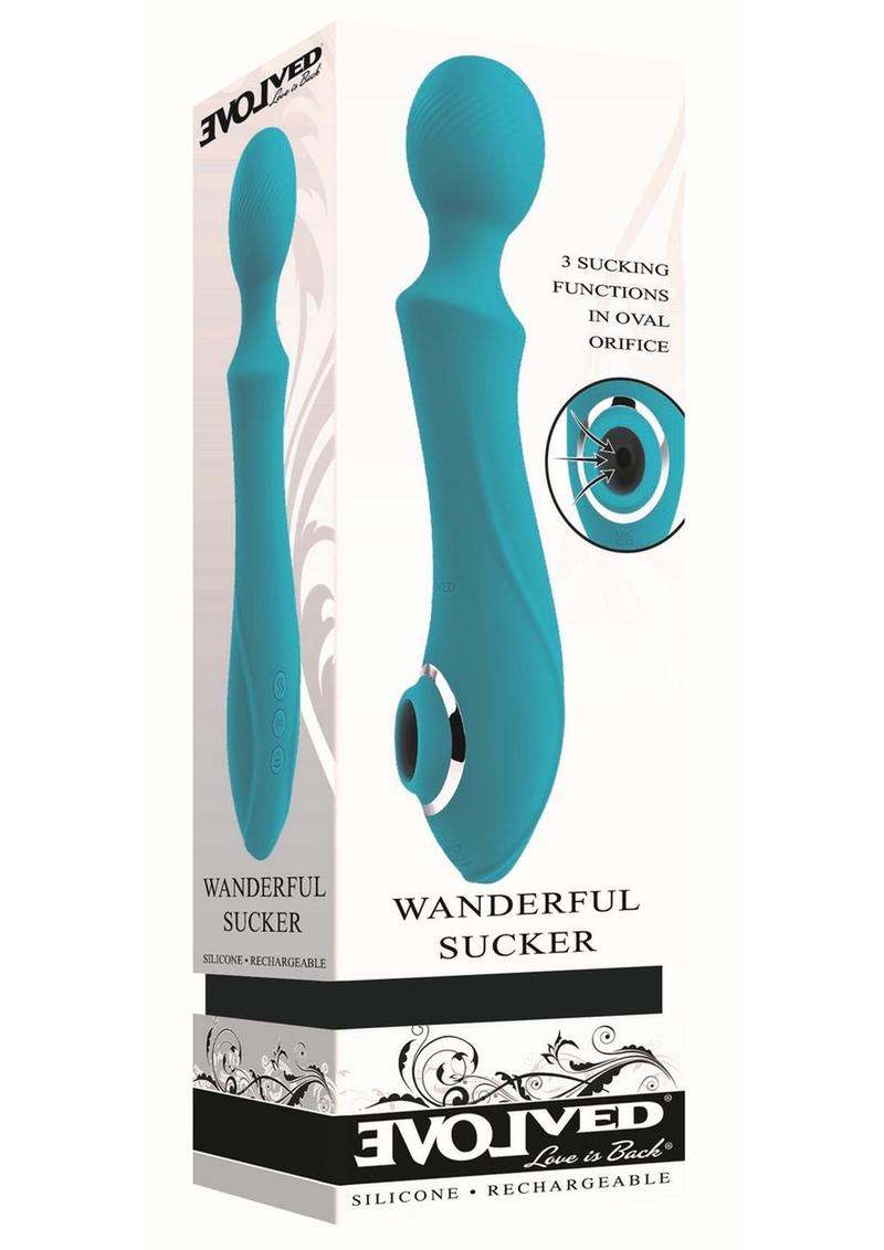 Evolved Wanderful Sucker Silicone Bodywand And Clitoral Stimulator