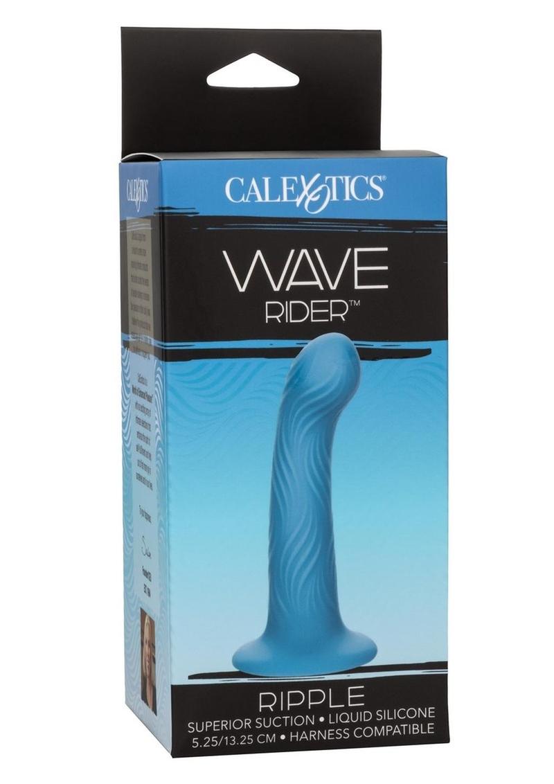 CalExotics Wave Rider Ripple Silicone Anal Plug With Suction Base