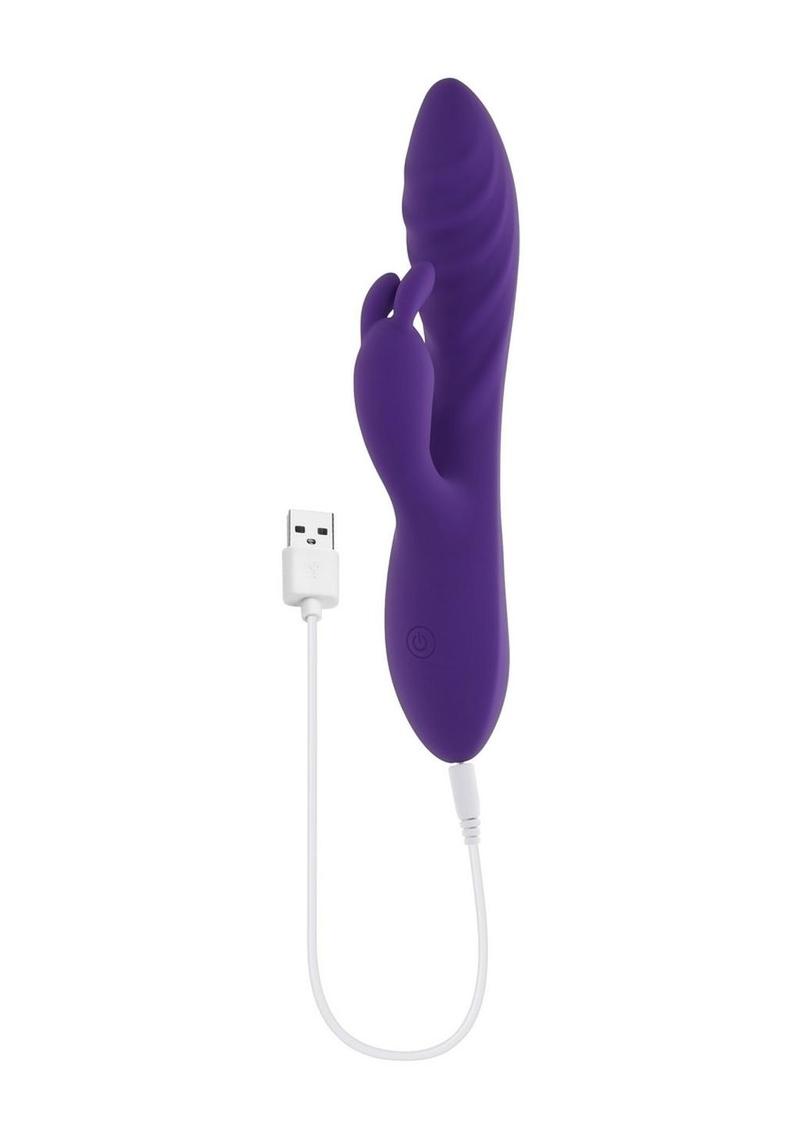 Wavy Rabbit Rechargeable Silicone Dual Motor Rabbit Vibrator