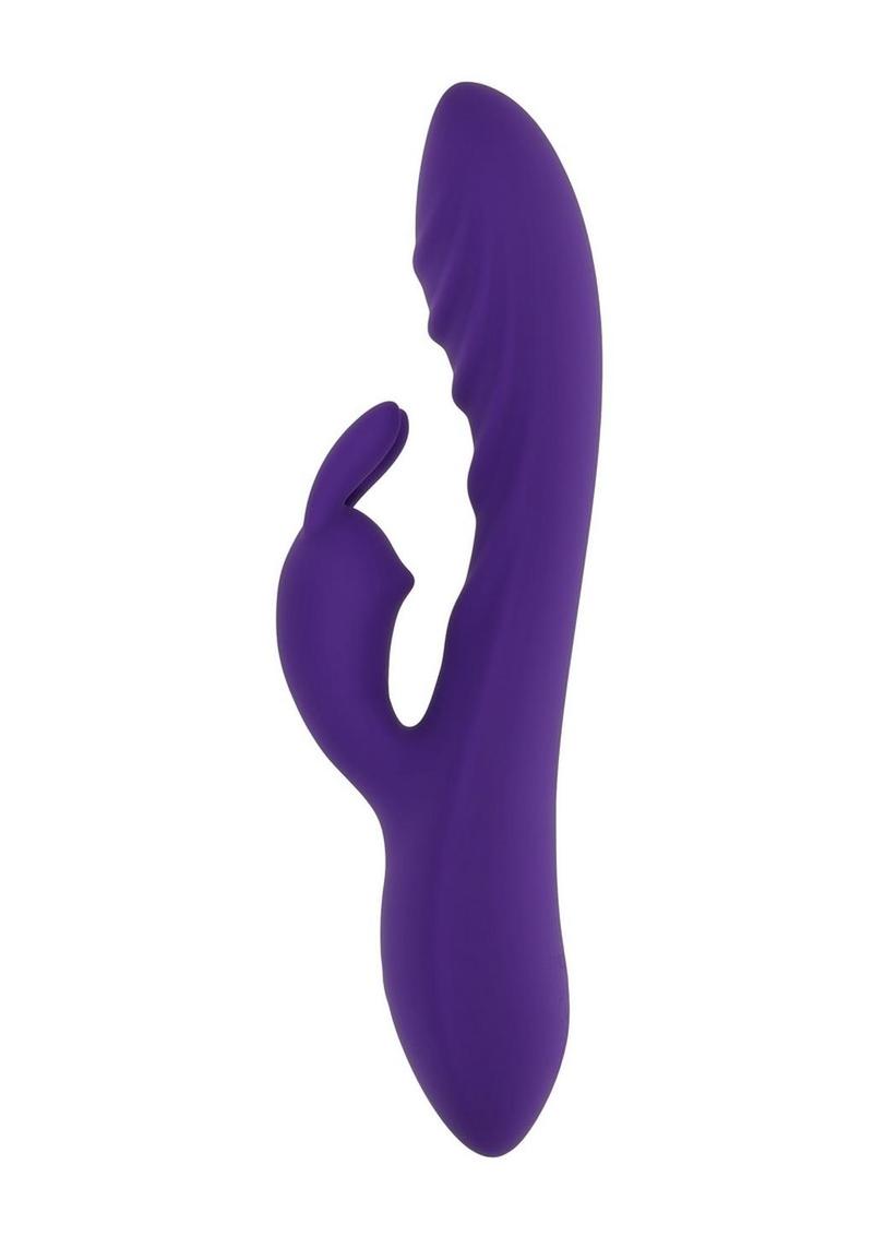 Wavy Rabbit Rechargeable Silicone Dual Motor Rabbit Vibrator
