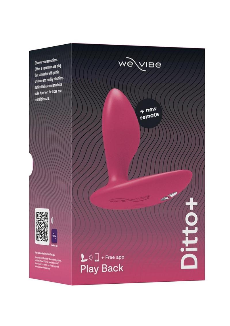We Vibe Ditto Vibrating Anal Plug with Remote Control
