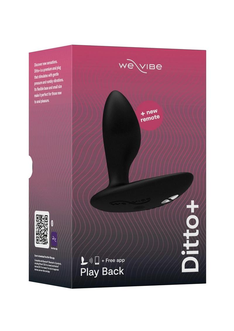 We Vibe Ditto Vibrating Anal Plug with Remote and App Control