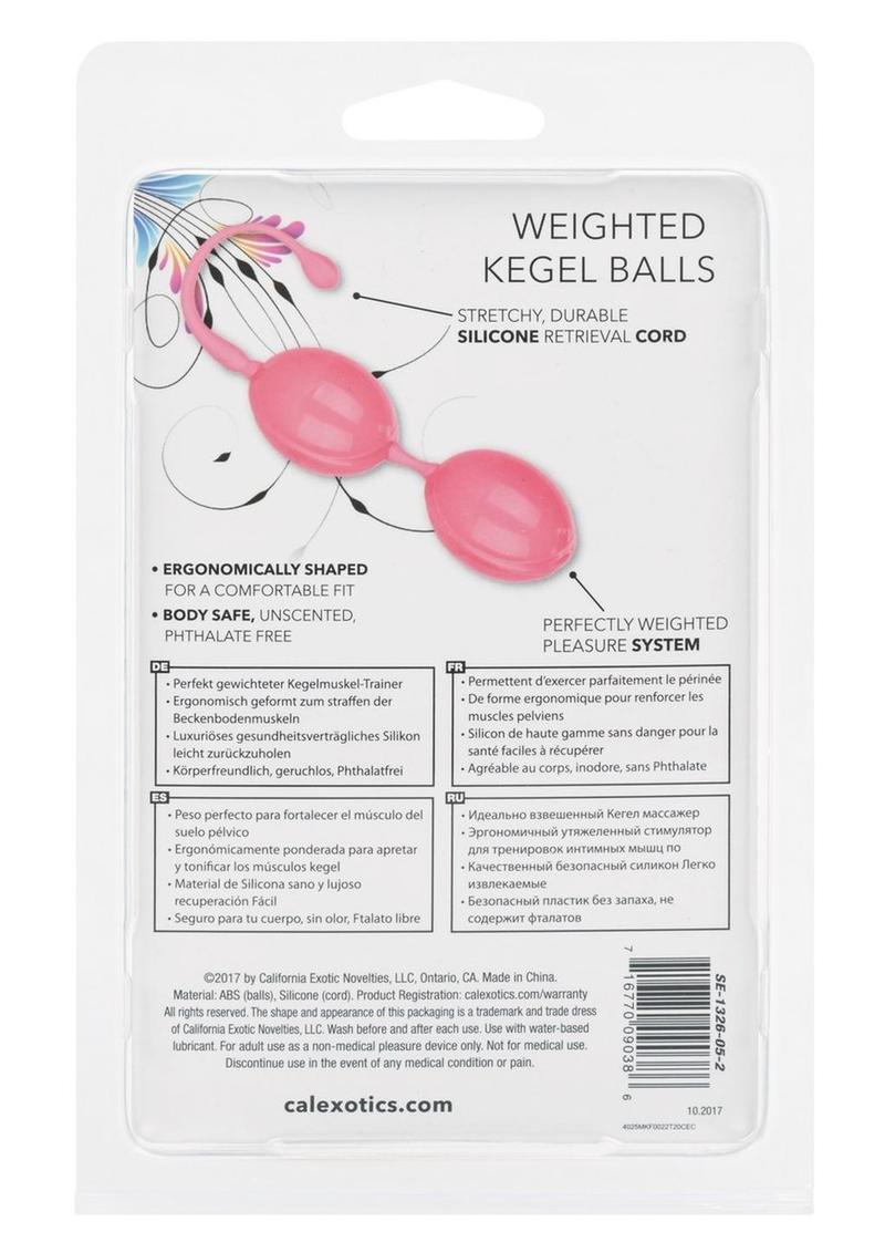CalExotics Weighted Kegel Balls Ergonomic Silicone Duo