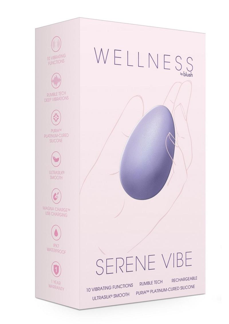 Wellness Serene Vibe Rechargeable Silicone Vibrating Egg With Remote Control