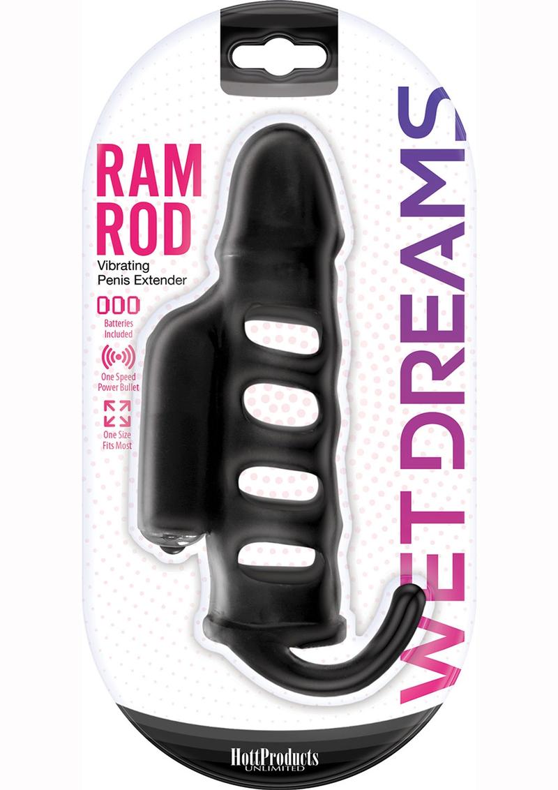Wet Dreams Ram Rod Vibrating Silicone Penis Extender