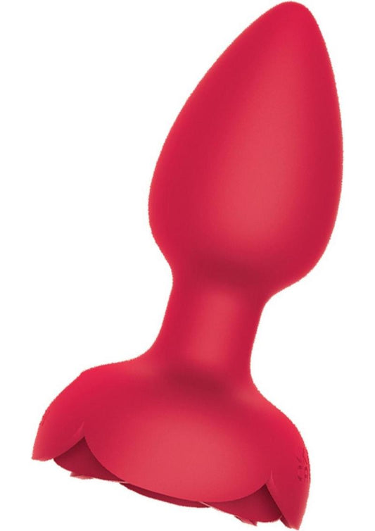 Wet Dreams Rosebud Tushy Light Silicone Butt Plug with Remote Control