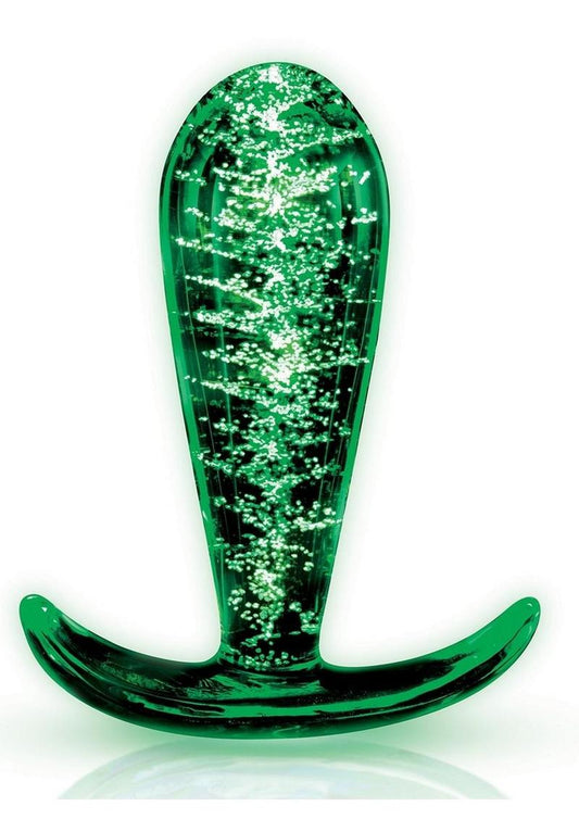 WhipSmart Glow in the Dark Glass Butt Plug