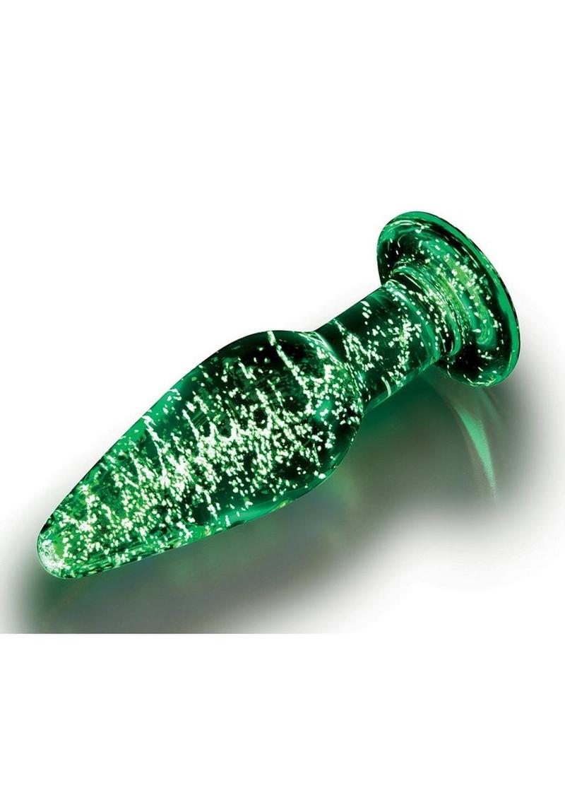 WhipSmart Glass Butt Plug Dark With Flat Base