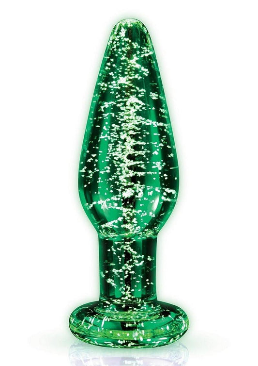 WhipSmart Glass Butt Plug Dark With Flat Base