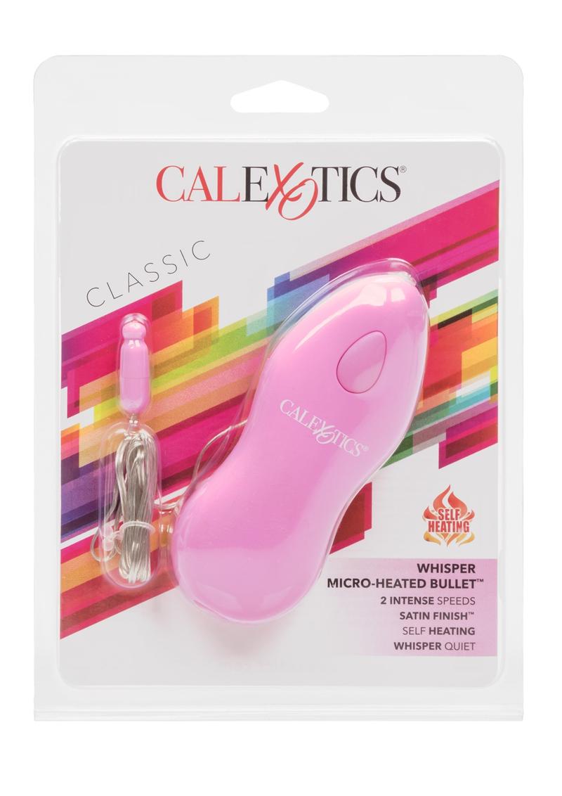 CalExotics Whisper Micro Heated Bullet with Wired Remote Control