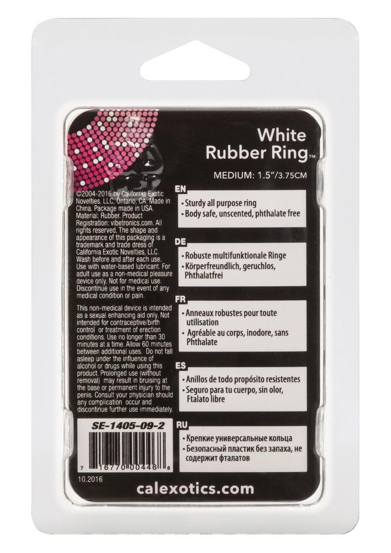 White Rubber Cock Ring  Sturdy And Durable