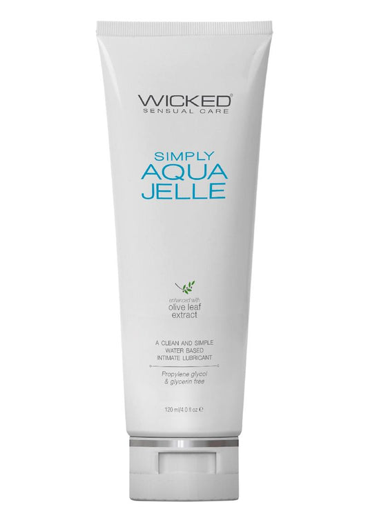 Wicked Simply Aqua Jelle Lubricant with Olive Leaf Extract