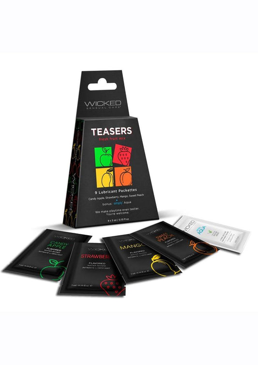 Wicked Teasers Fresh Fruit Water Based Lubricant Packets