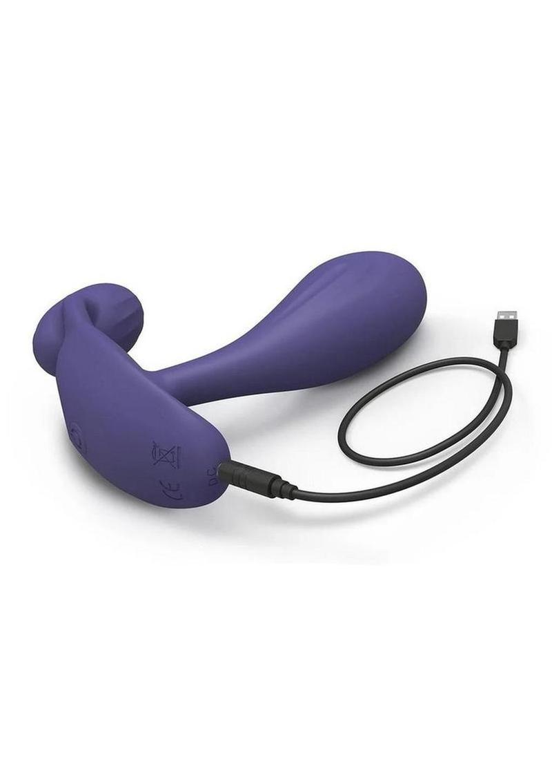 Witty Rechargeable P&G Vibrator With Clitoral Stimulator