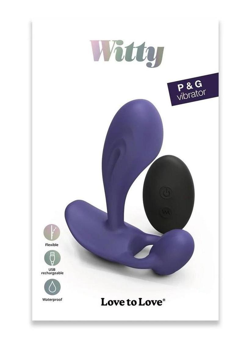 Witty Rechargeable P&G Vibrator With Clitoral Stimulator