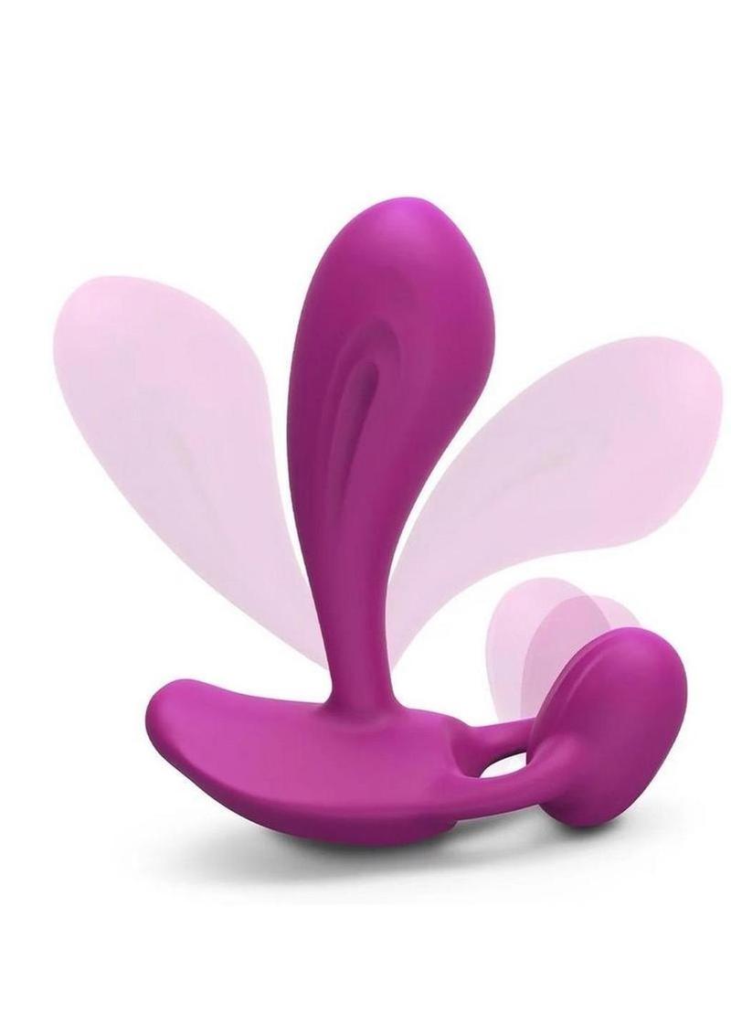 Witty Rechargeable Vibrator With Clitoral Stimulator