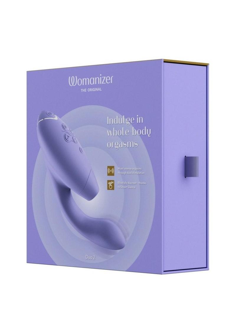 Womanizer Duo 2 Lilac Rechargeable Clitoral And G-Spot Stimulator