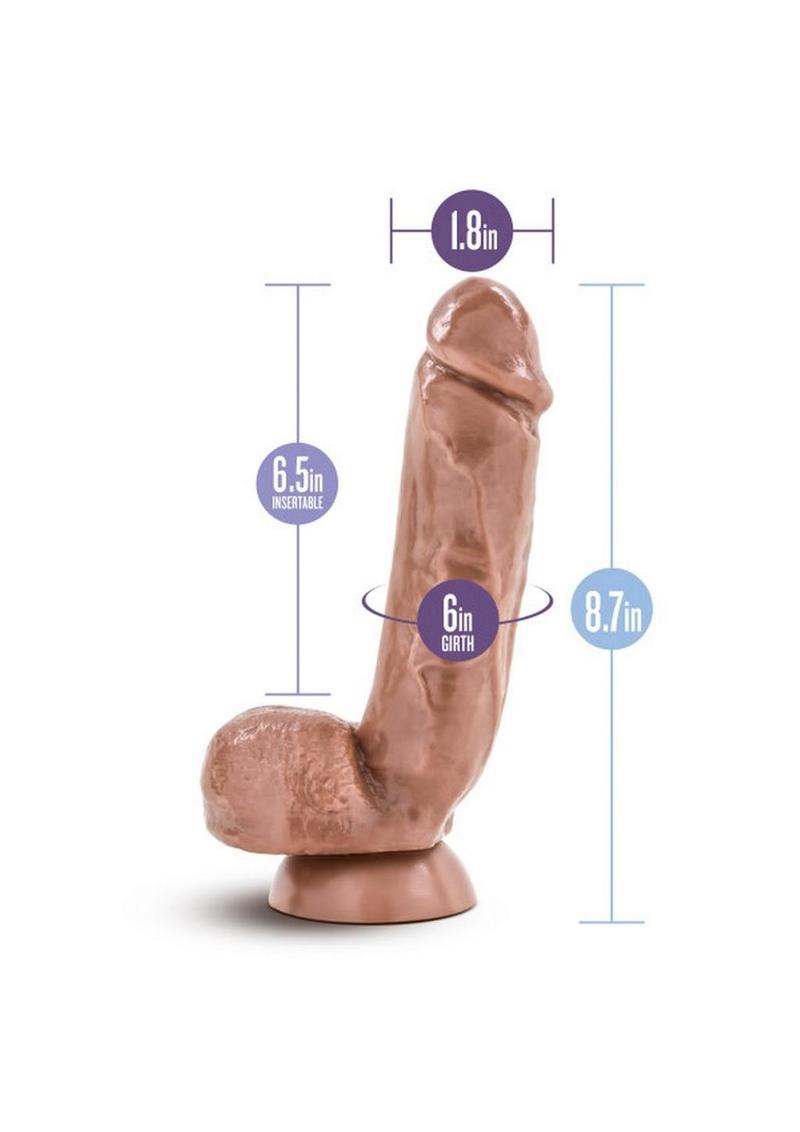 X5 Mister Grande Dildo with Balls Soft Realistic Feel Suction Cup