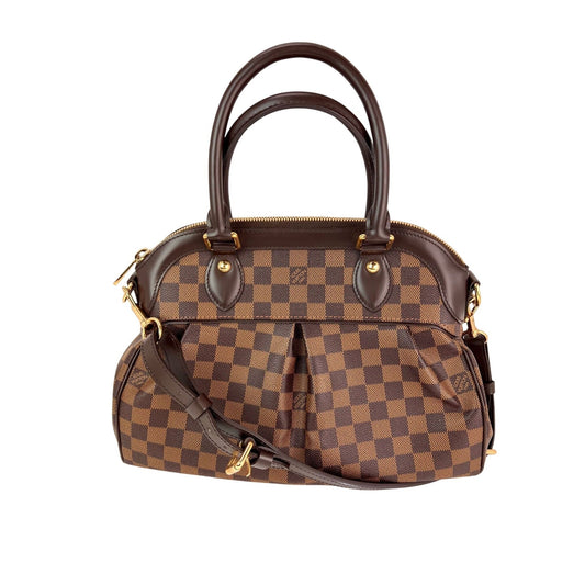Louis Vuitton Trevi PM Damier Ebene Canvas Shoulder Hand Bag