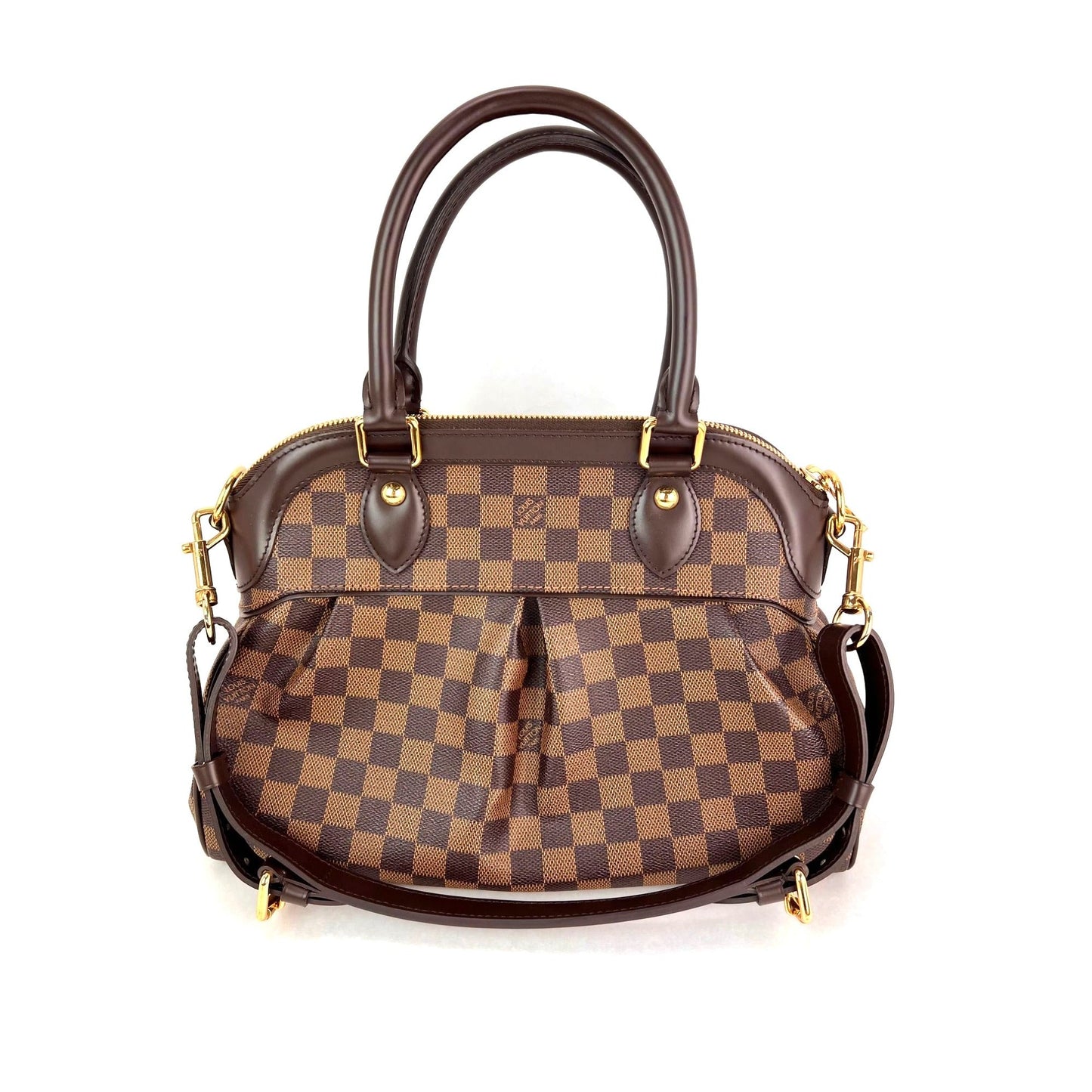 Louis Vuitton Trevi PM Damier Ebene Canvas Shoulder Hand Bag