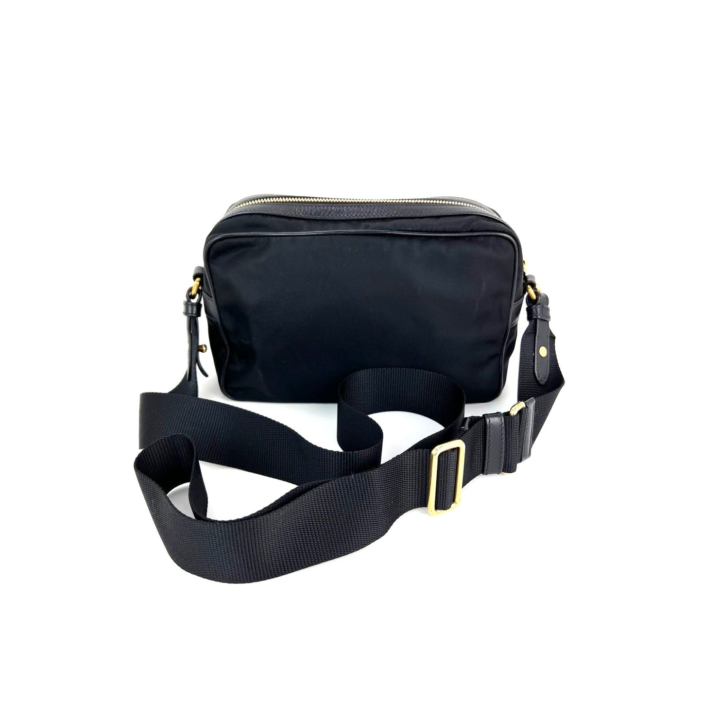 Prada Tessuto Nylon Bandoliera Black Crossbody Camera Bag