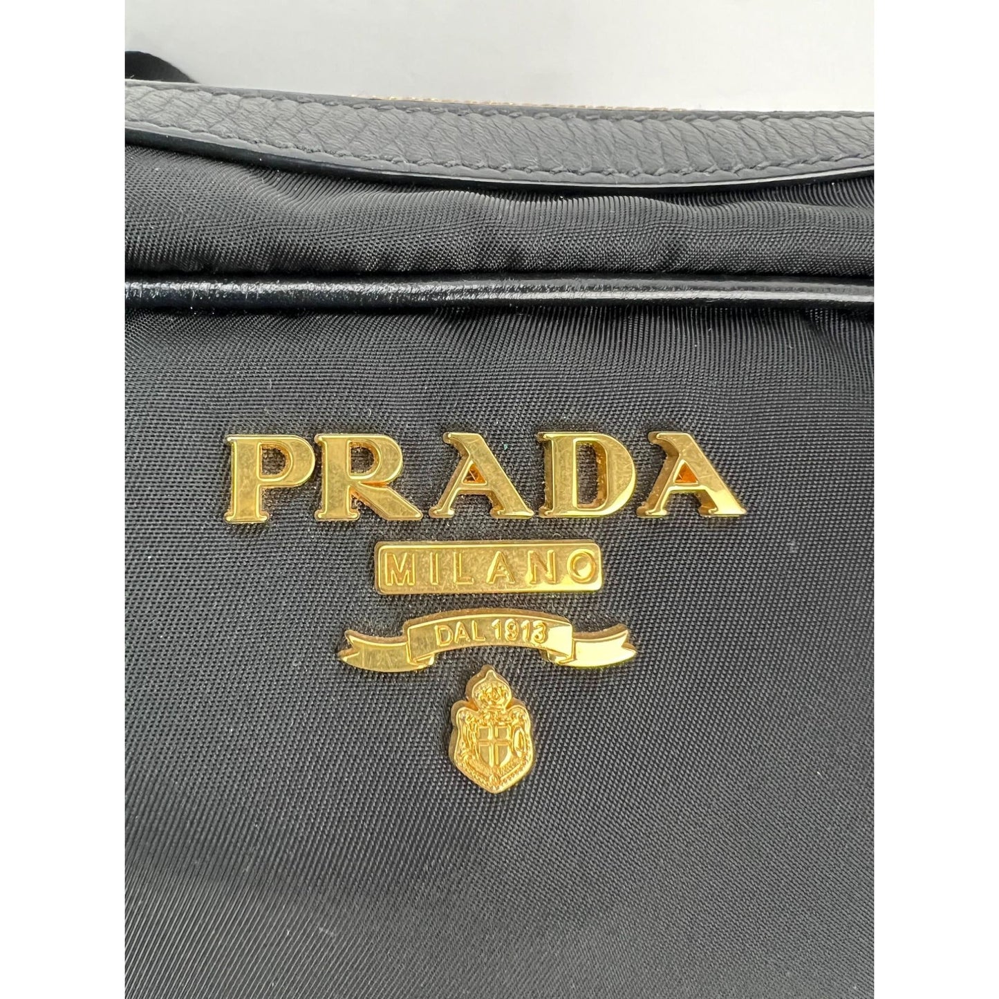 Prada Tessuto Nylon Bandoliera Black Crossbody Camera Bag