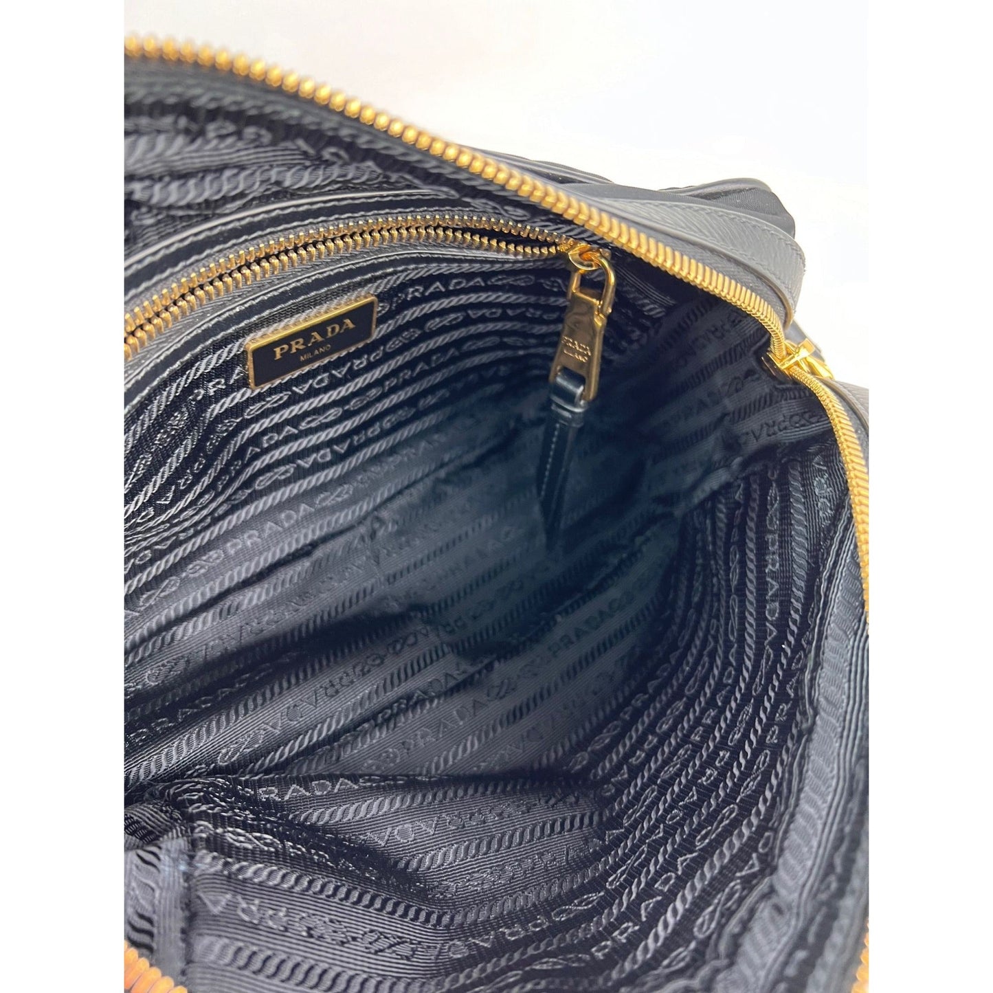 Prada Tessuto Nylon Bandoliera Black Crossbody Camera Bag