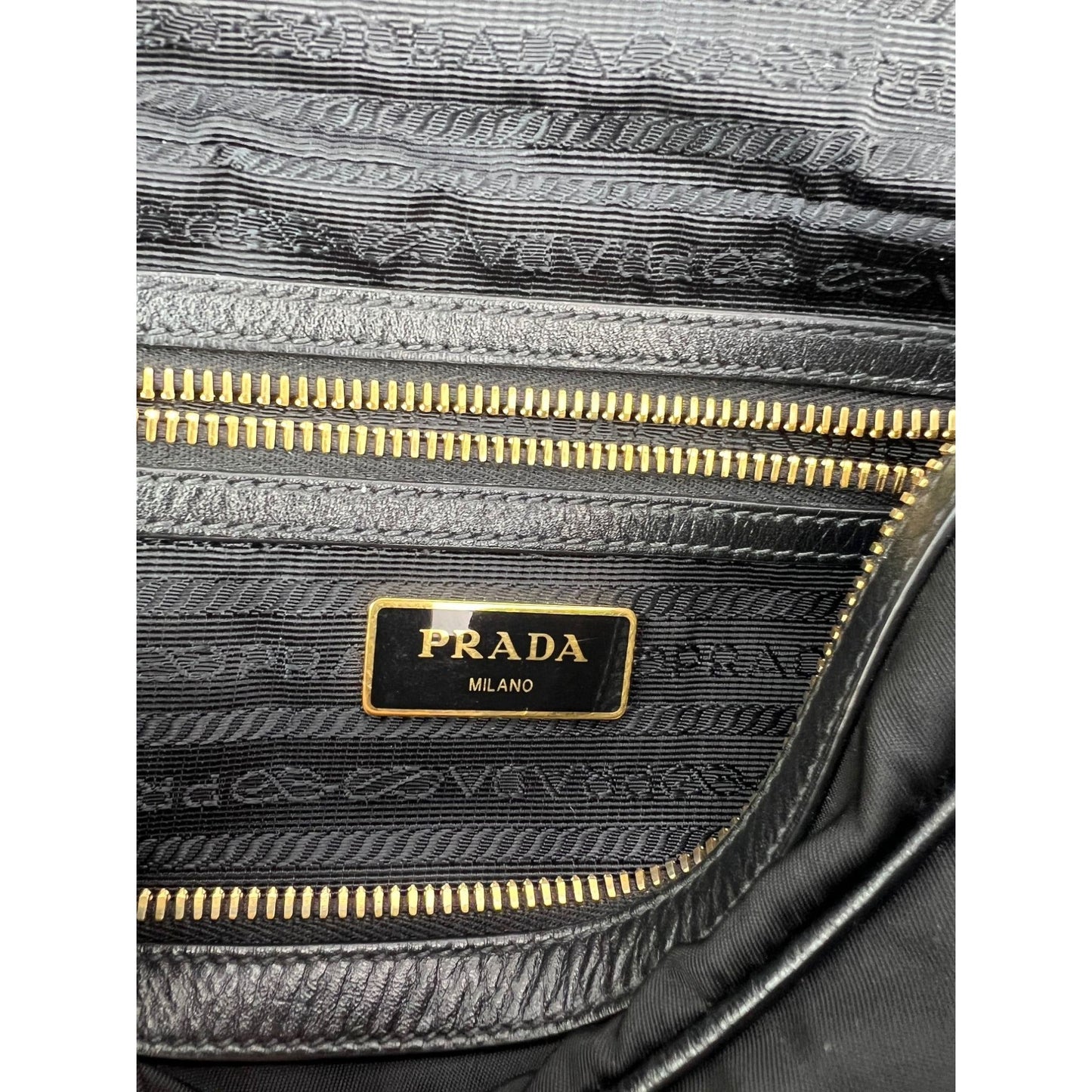 Prada Tessuto Nylon Bandoliera Black Crossbody Camera Bag