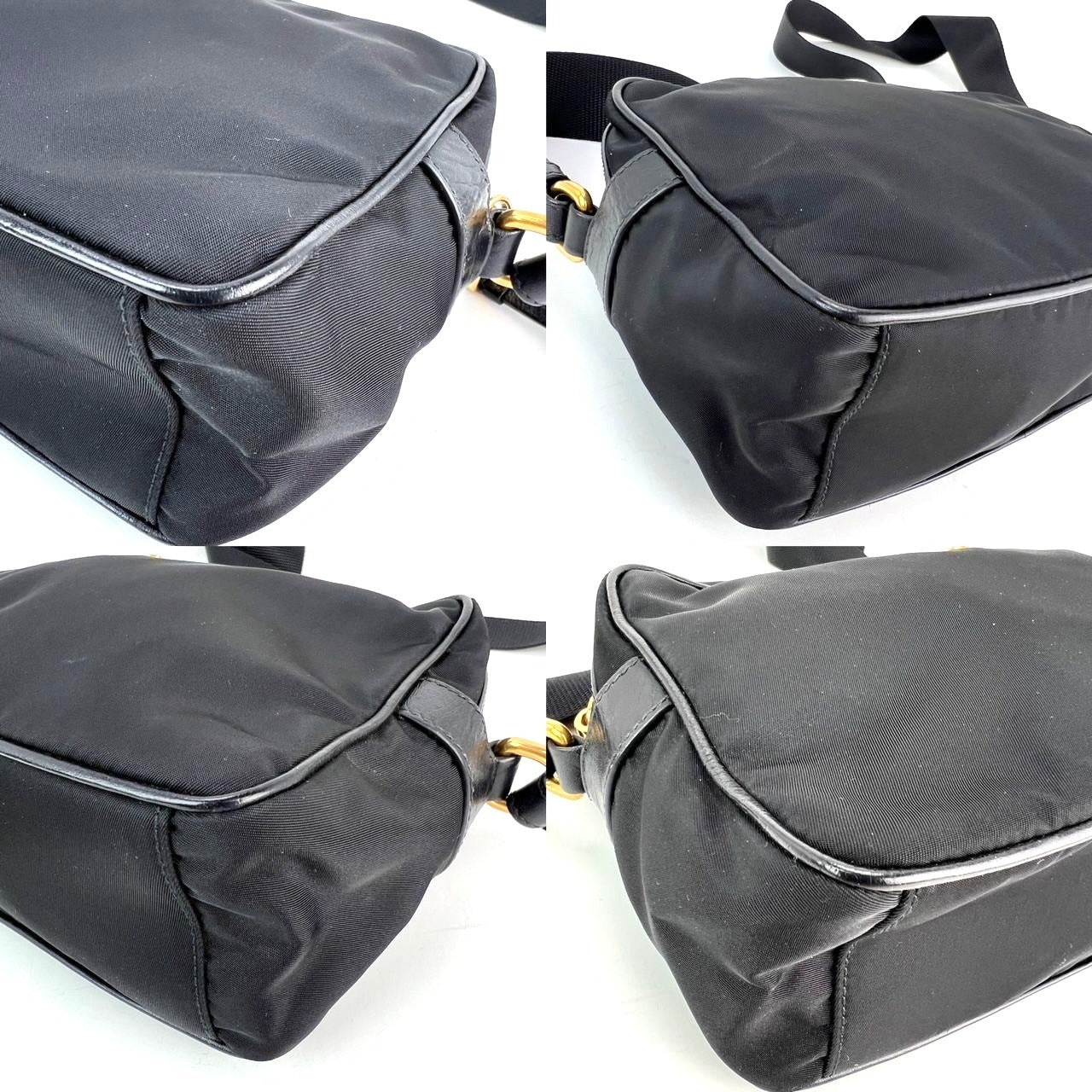 Prada Tessuto Nylon Bandoliera Black Crossbody Camera Bag