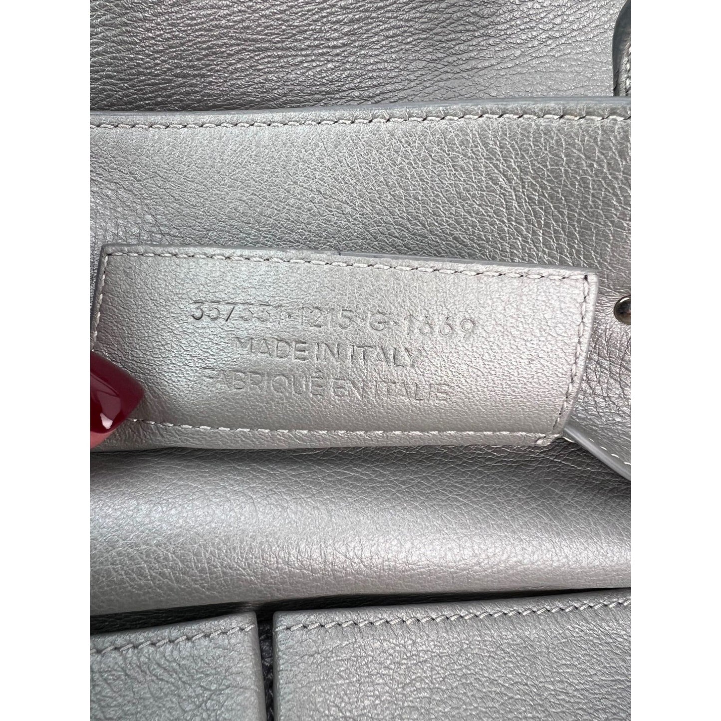 Balenciaga Veau Papier A4 Zip Around Grey Shoulder Bag