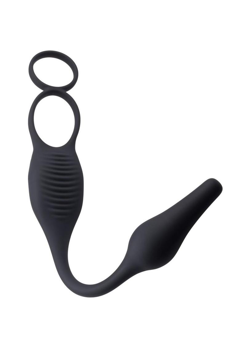 Zero Tolerance Plug And Tug Rechargeable Silicone Anal Plug and Cock Ring