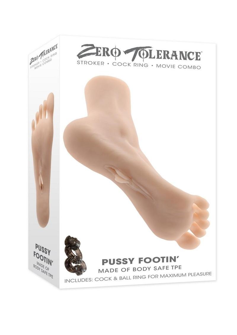 Zero Tolerance Pussy Footin’ Masturbator with Cock & Ball Ring