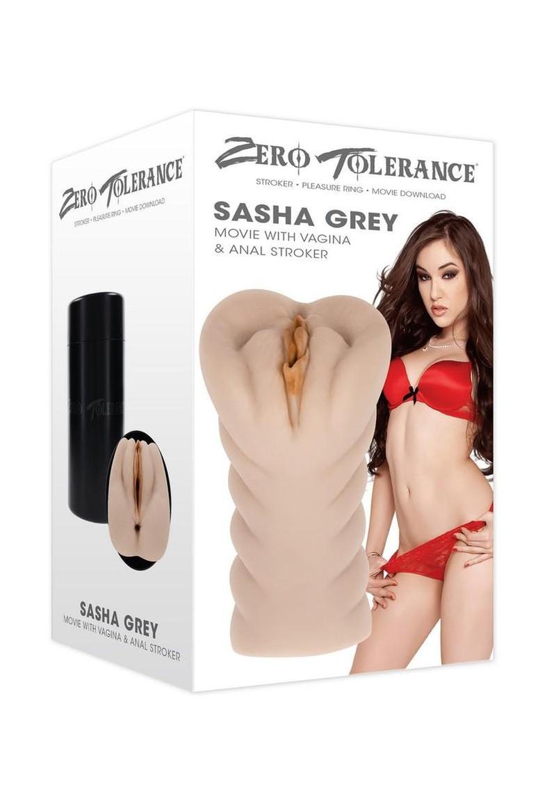 Zero Tolerance Sasha Stroker – Vagina & Anal Dual Entry with Movie