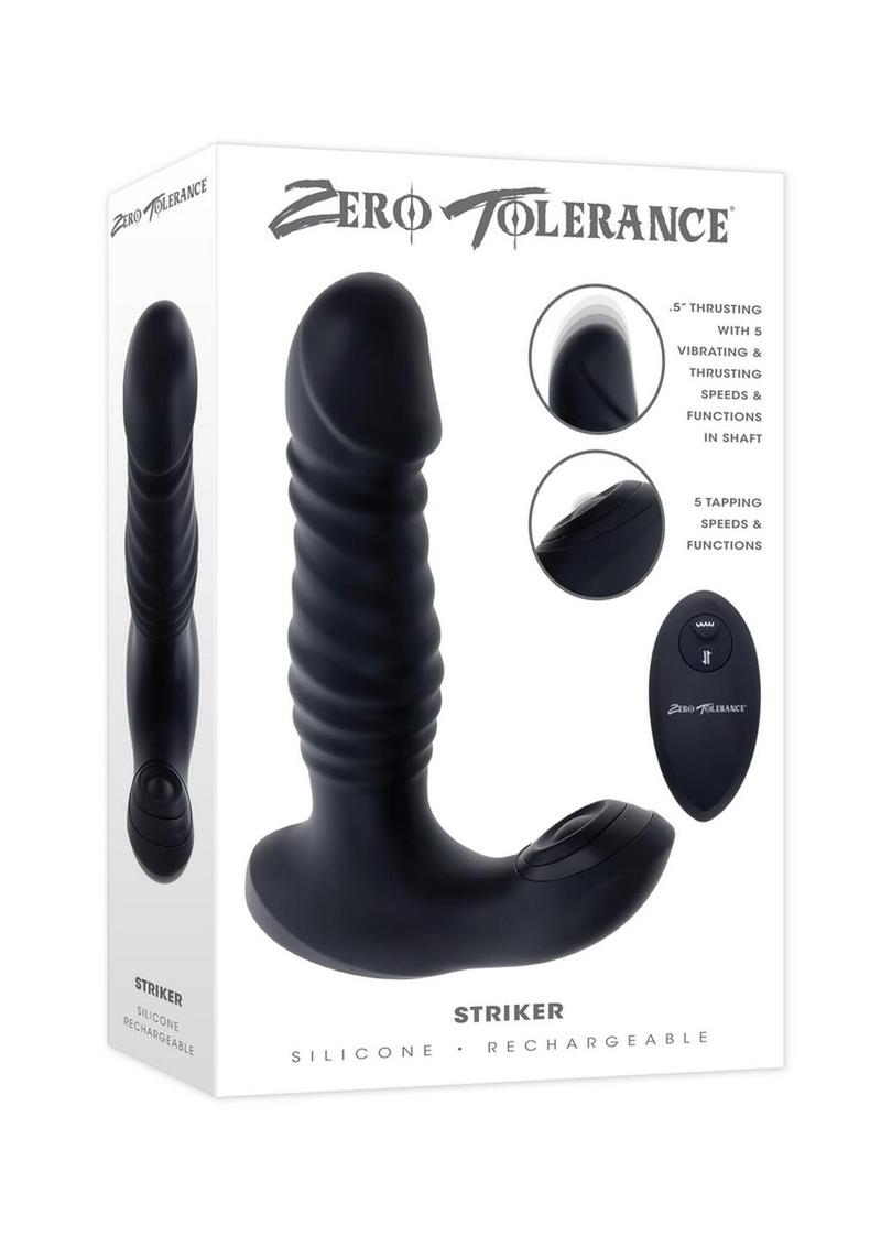 Zero Tolerance Striker Rechargeable Silicone Thrusting Anal Vibrator