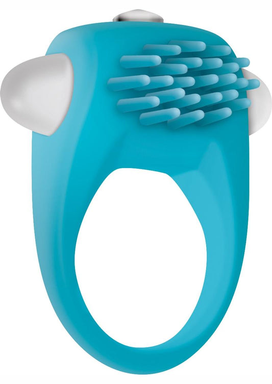 Zero Tolerance Teal Tickler Rechargeable Silicone Vibrating Cock Ring