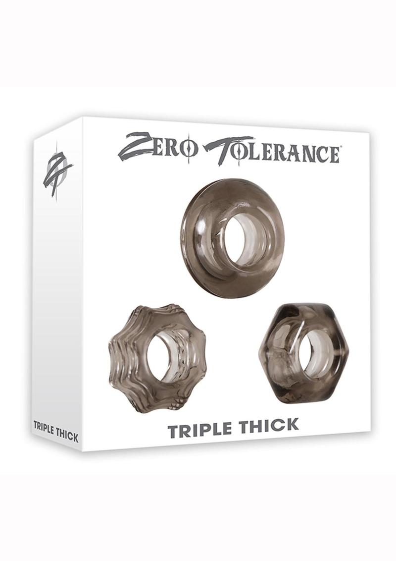 Zero Tolerance Triple Thick Thick And Comfortable Cock Ring Kit