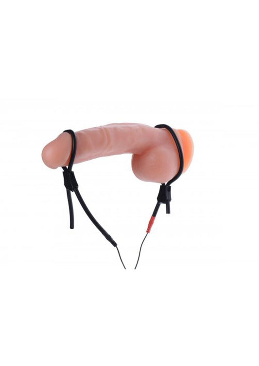 Zeus Electrosex Vigor II Silicone Cock And Ball Ties