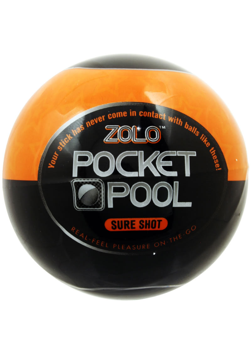 ZOLO Pocket Pool Sure Shot Masturbator Sleeve Vibrant Orange