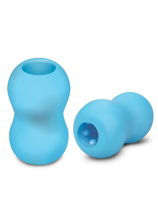 Zolo Mini Double Bubble Squeezable And Textured Masturbator