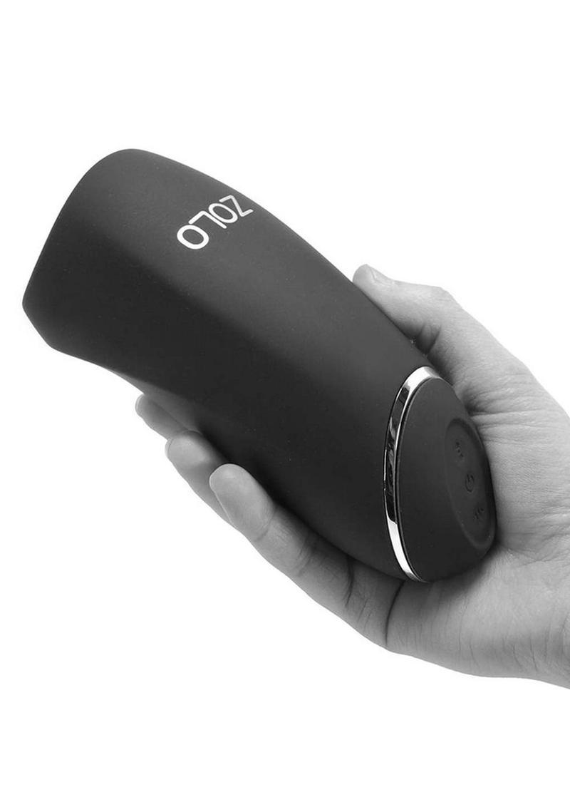 ZOLO Stick Shift Squeezable Vibrating And Thrusting Male Stimulator