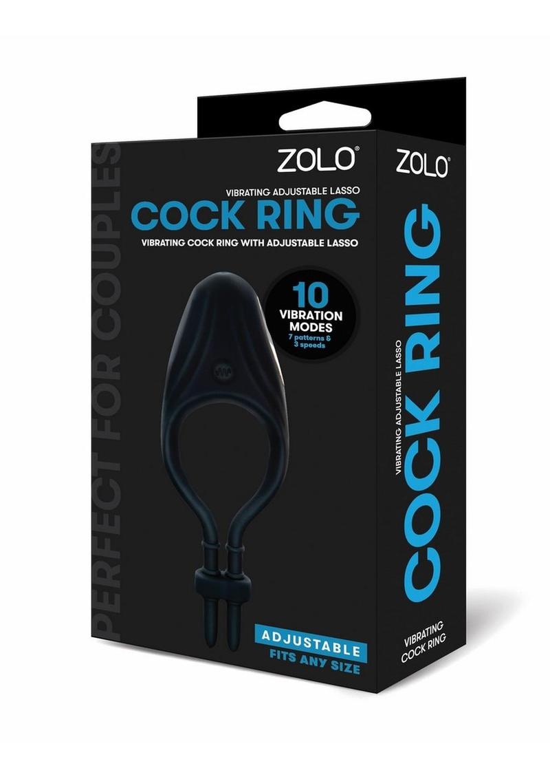 Zolo Vibrating Adjustable Silicone Lasso Cock Ring